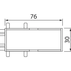 X-liitin Airam Linear LED, 1W, 3000K, 65lm