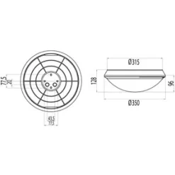 Yleisvalaisin LED Titan AT100LED 18W/840