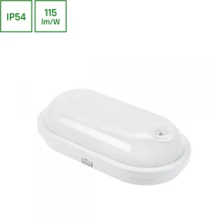 Yleisvalaisin Spectrum Technic soikea 20W IP54 4000K 270x145x75mm valkoinen
